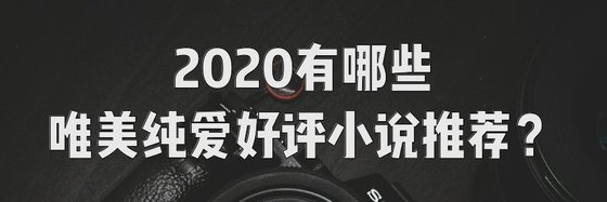 2020有哪些唯美纯爱好评小说推荐？